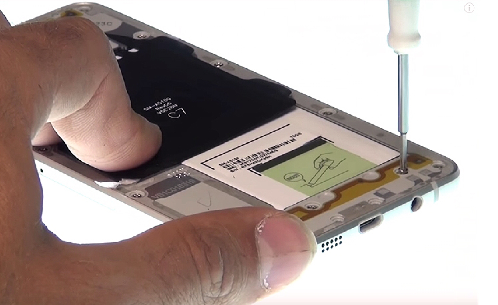 Changement d'écran (vitre+Amoled) sur Galaxy A5 2016 photo 2