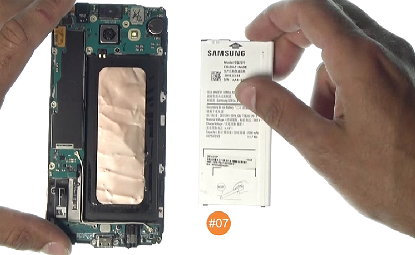 Changement de batterie sur Galaxy A5 2016 photo 4