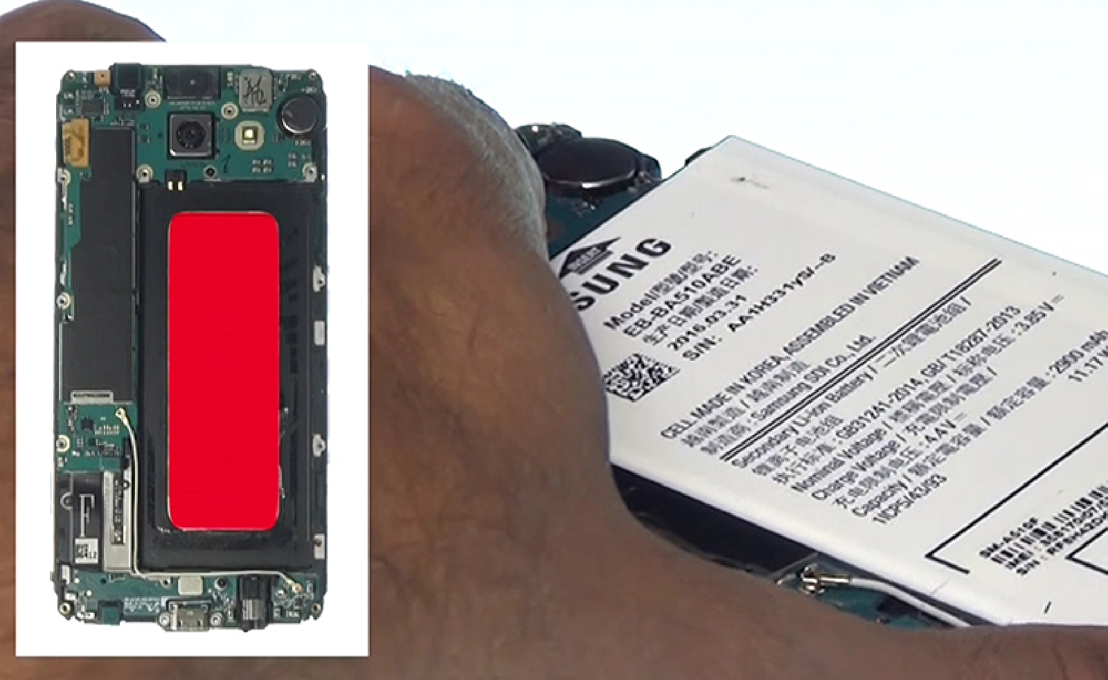 Changement de batterie sur Galaxy A5 2016 photo 3