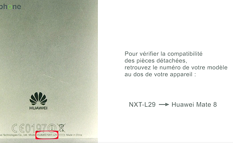 Changement d'écran (vitre+châssis+LCD) sur Mate 8 photo 1