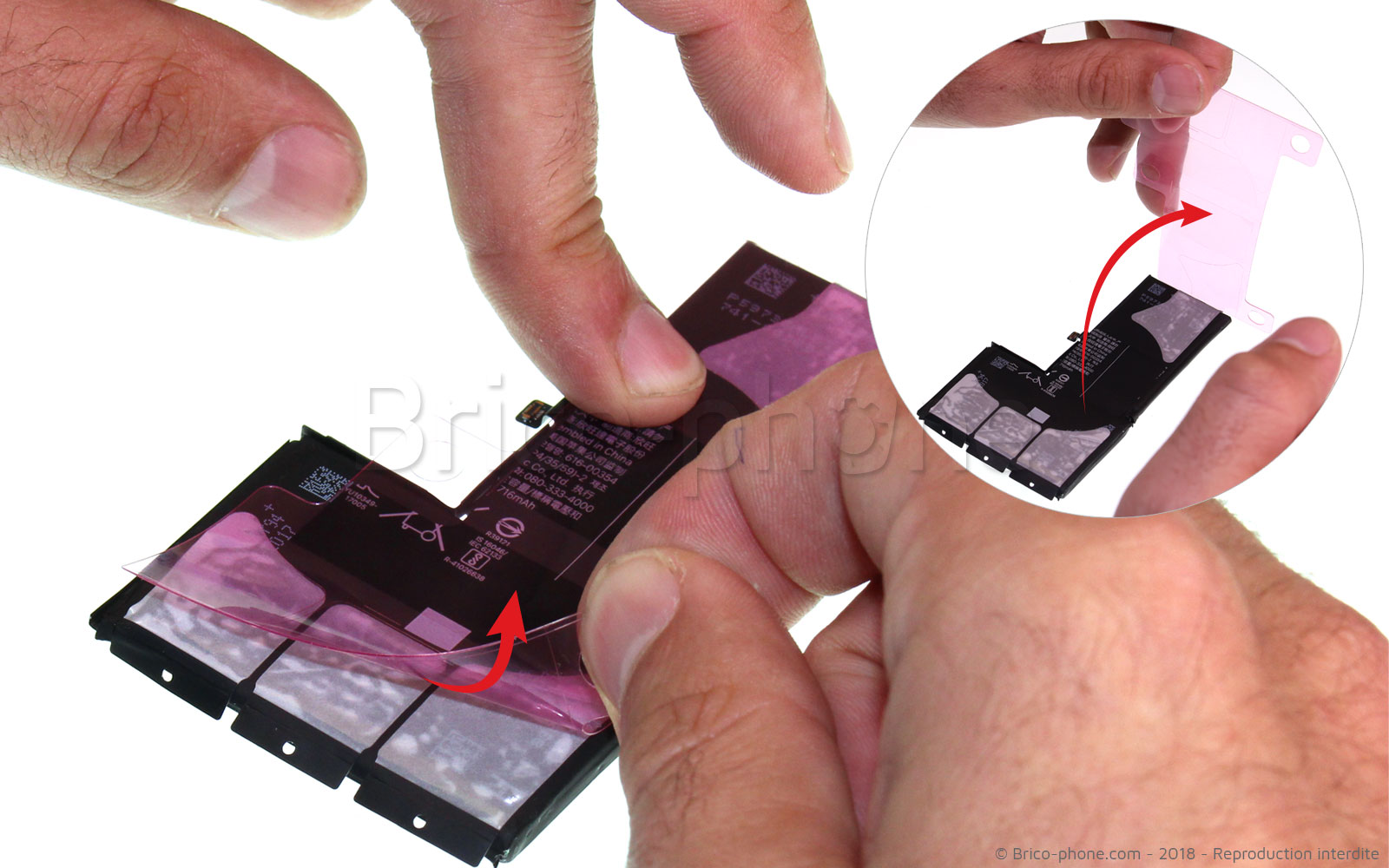 Changement de batterie sur iPhone X photo 3