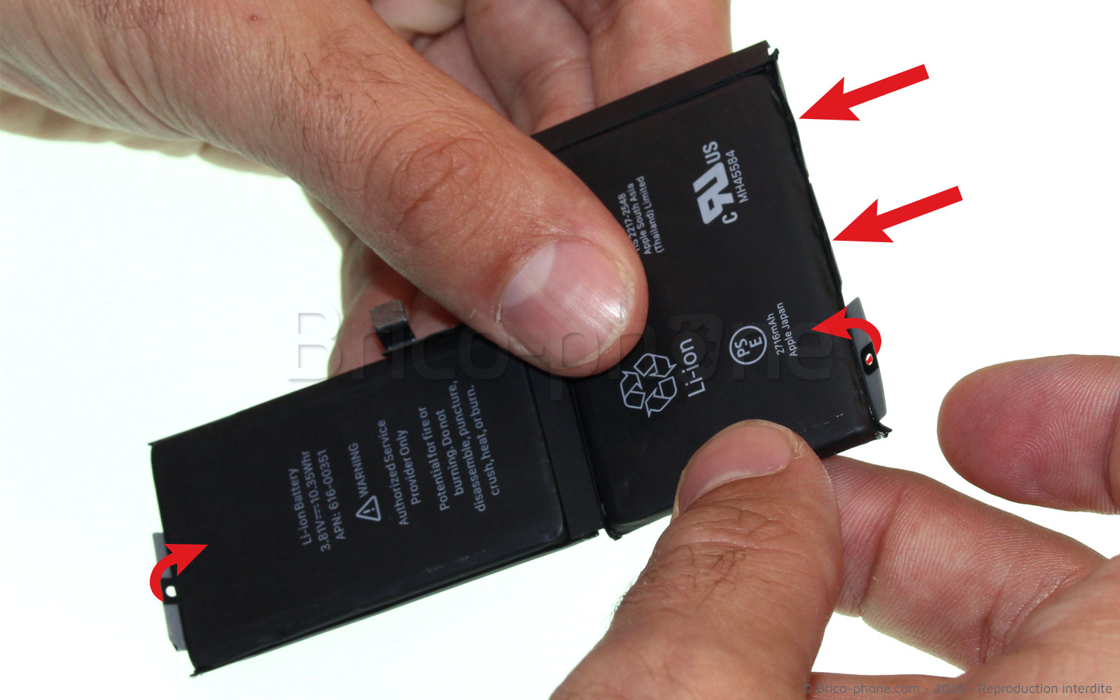 Changement de batterie sur iPhone X photo 4