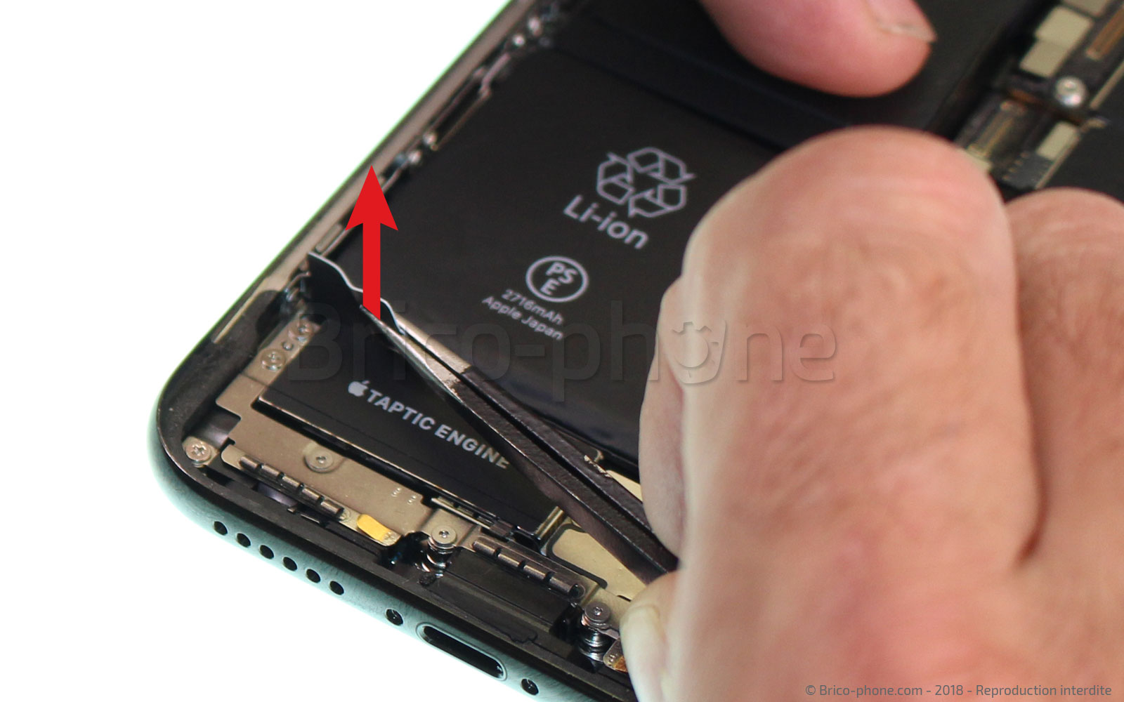 Changement de batterie sur iPhone X photo 2