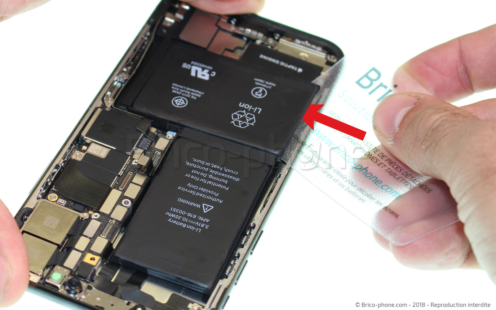 Changement de batterie sur iPhone X photo 1