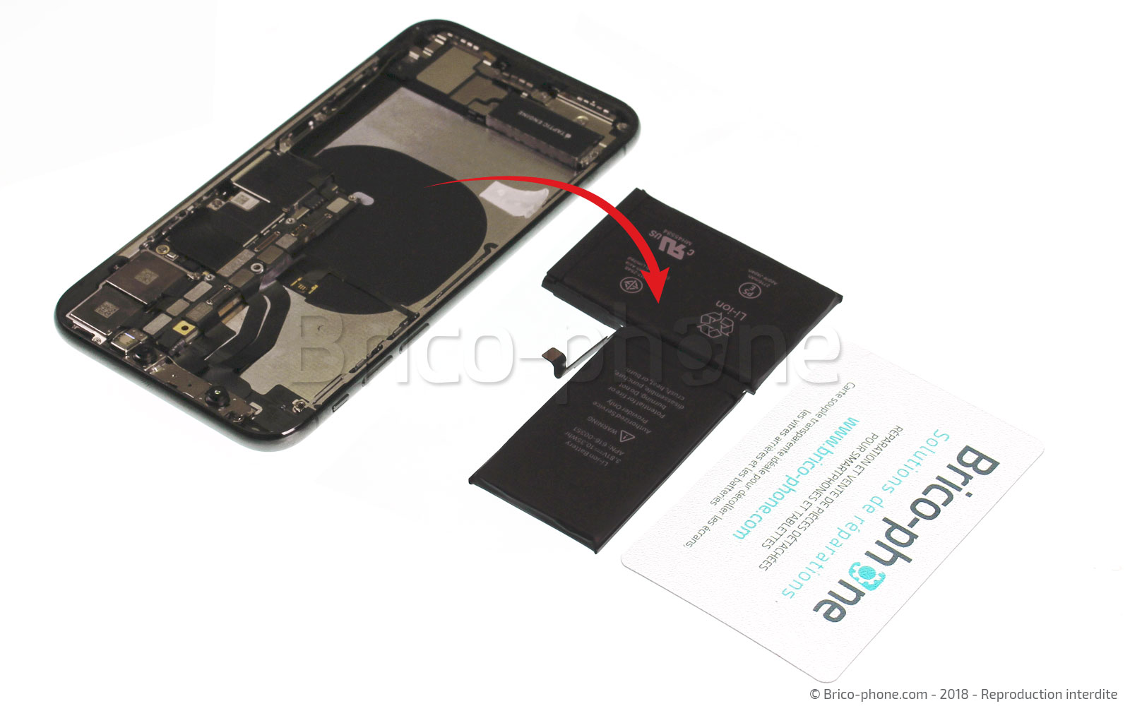 Changement de batterie sur iPhone X photo 3