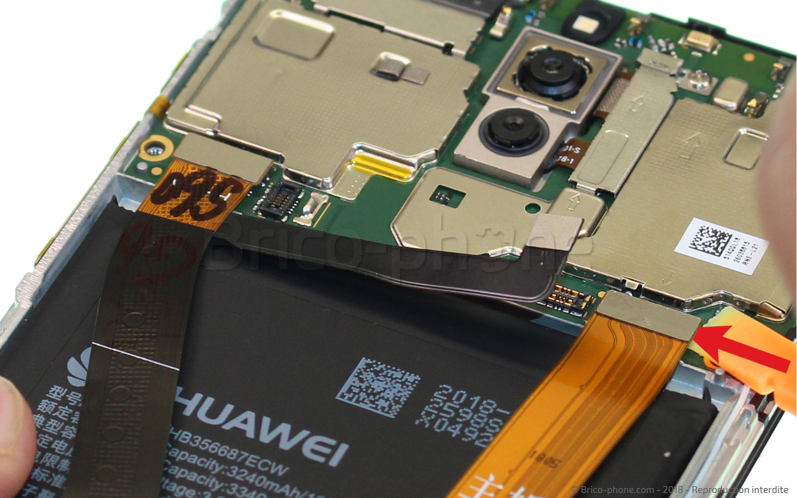 Changement d'écran (vitre+LCD+batterie) sur Mate 10 Lite photo 1