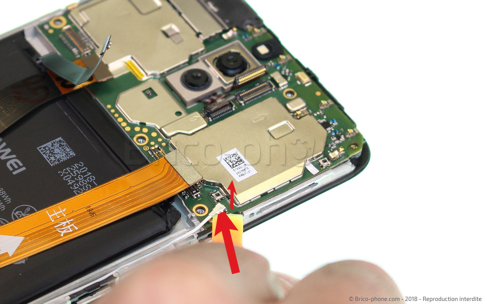 Changement d'écran (vitre+LCD+batterie) sur Mate 10 Lite photo 3