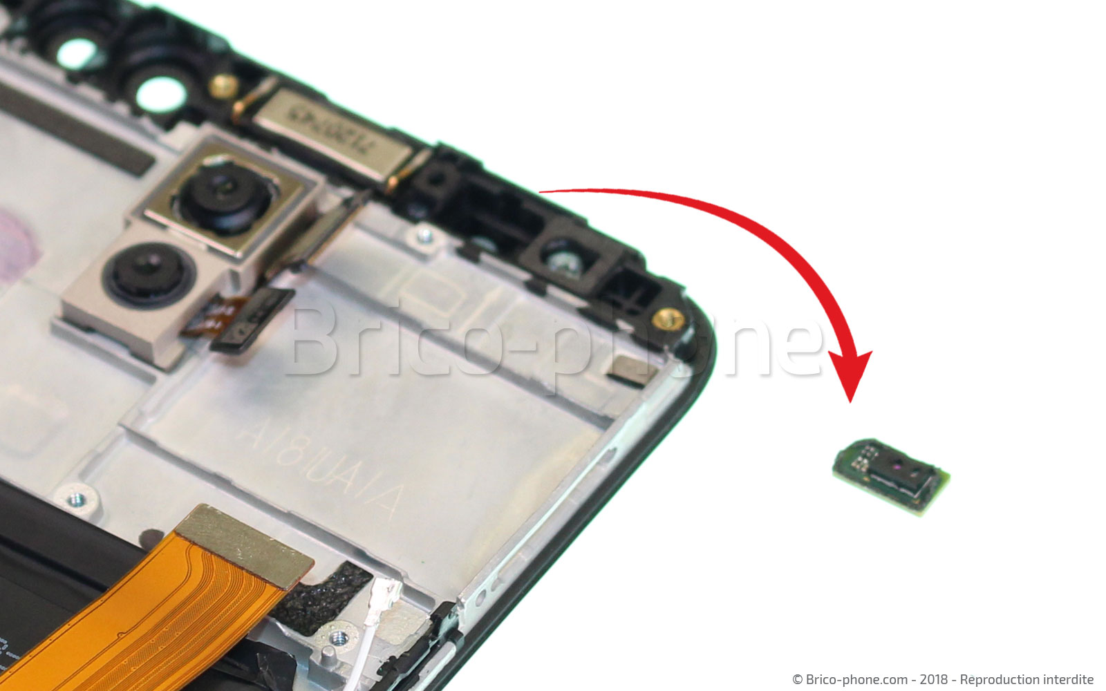 Changement d'écran (vitre+LCD+batterie) sur Mate 10 Lite photo 3