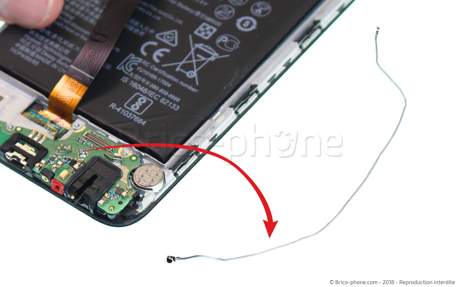 Changement d'écran (vitre+LCD+batterie) sur Mate 10 Lite photo 4