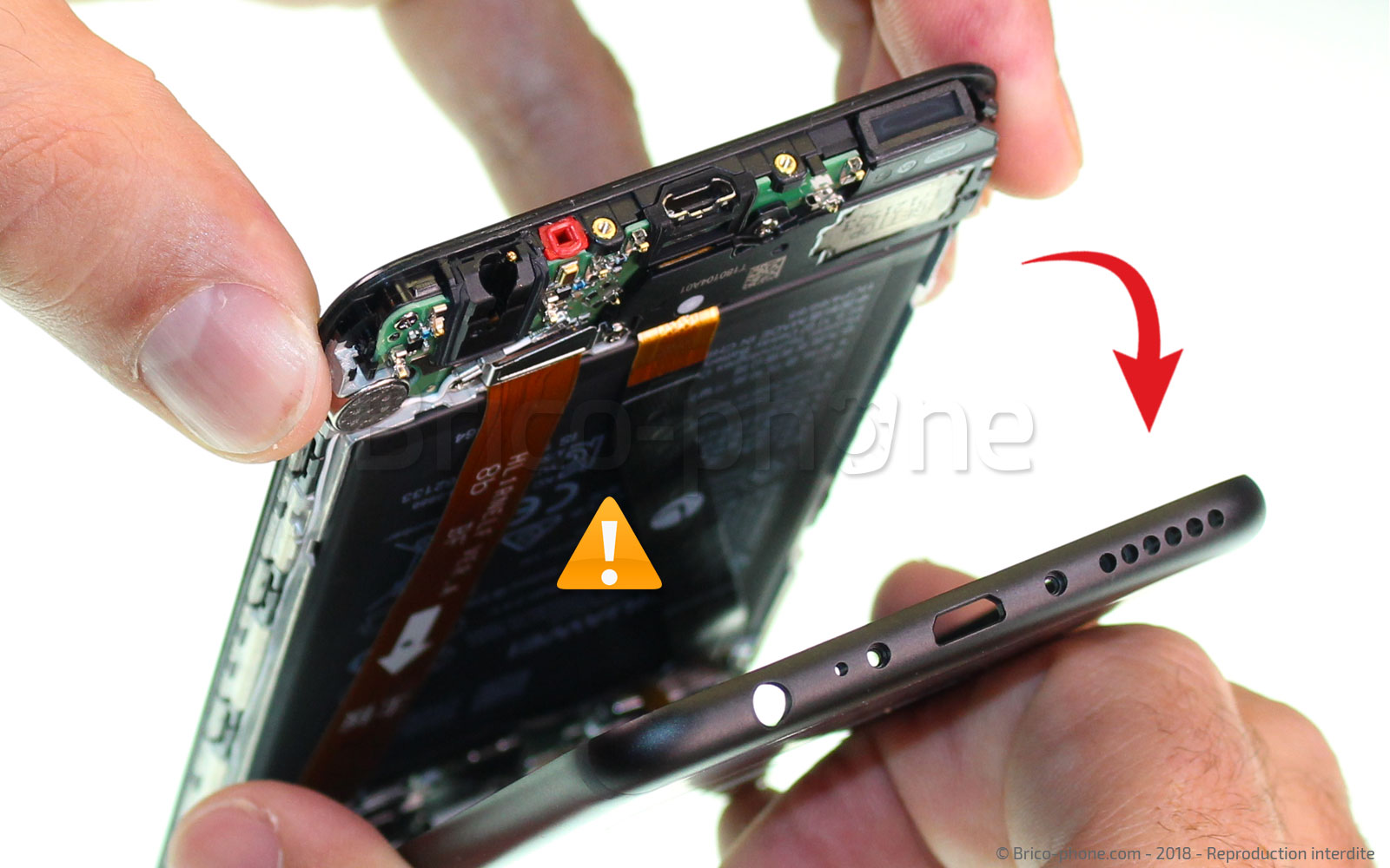 Changement de coque arrière sur Mate 10 Lite photo 2