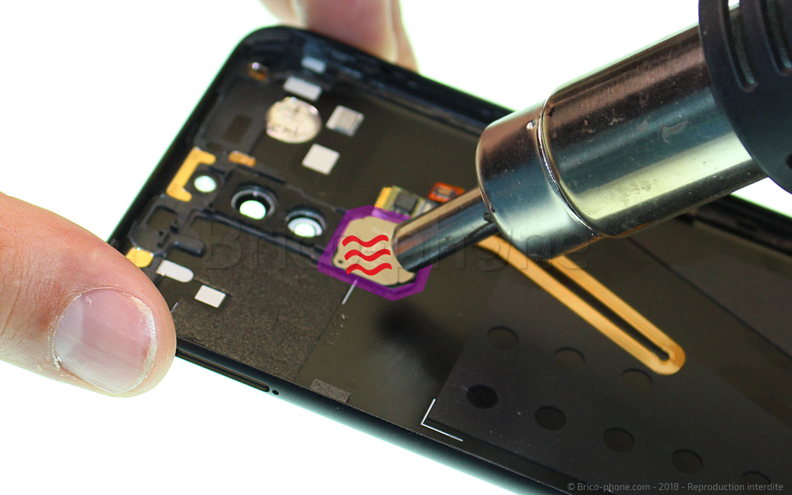 Changement de coque arrière sur Mate 10 Lite photo 2