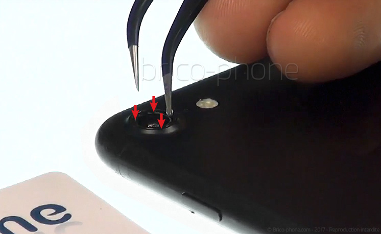 Changement de lentille de protection d'appareil photo sur iPhone 6 photo 3