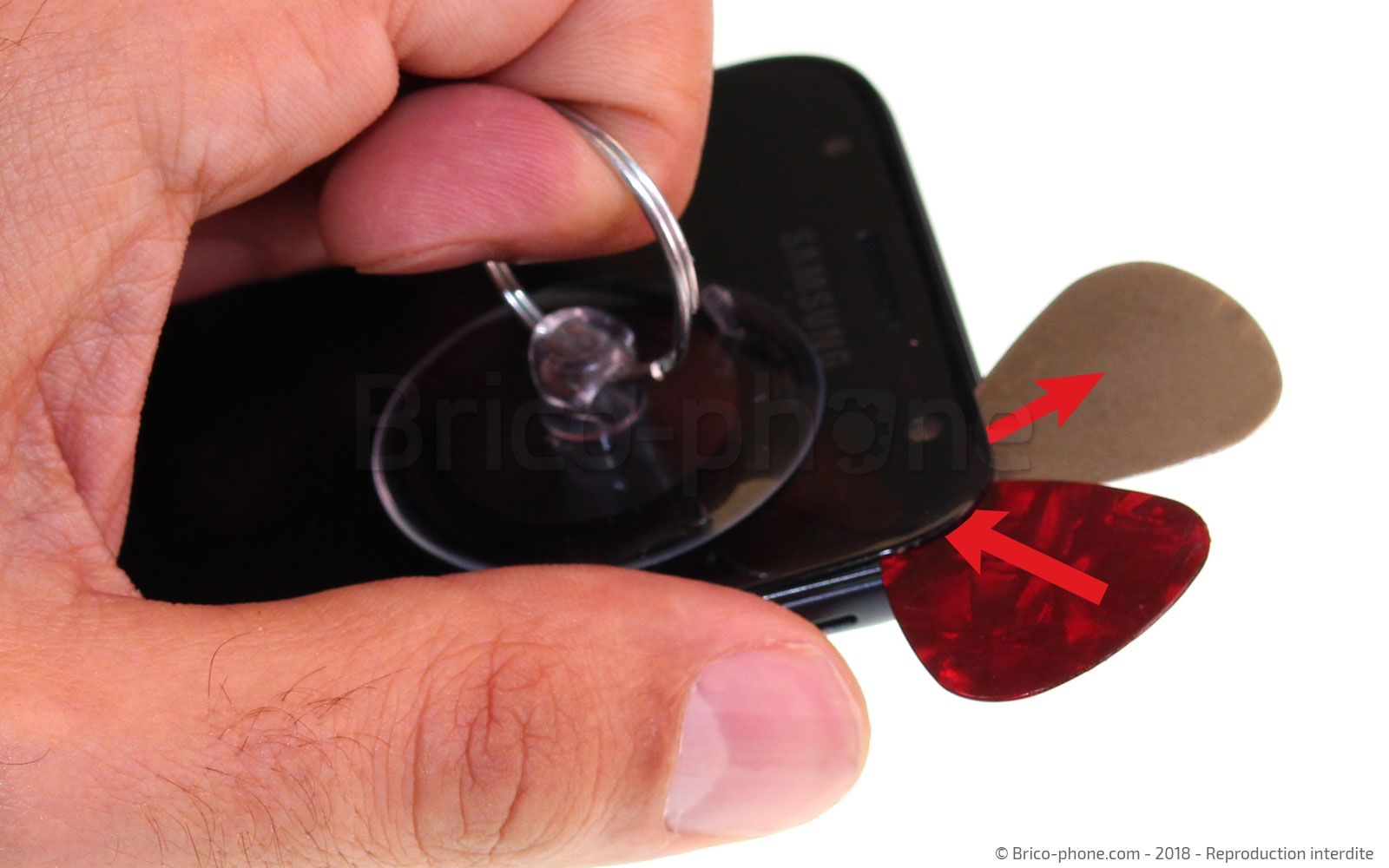 Changement d'écran (vitre+LCD) sur Galaxy J3 2017 photo 4