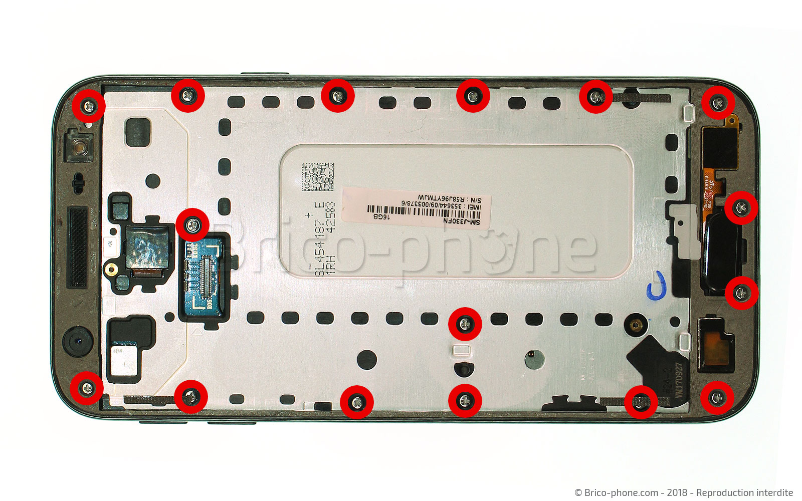 Changement de batterie sur Galaxy J3 2017 photo 1