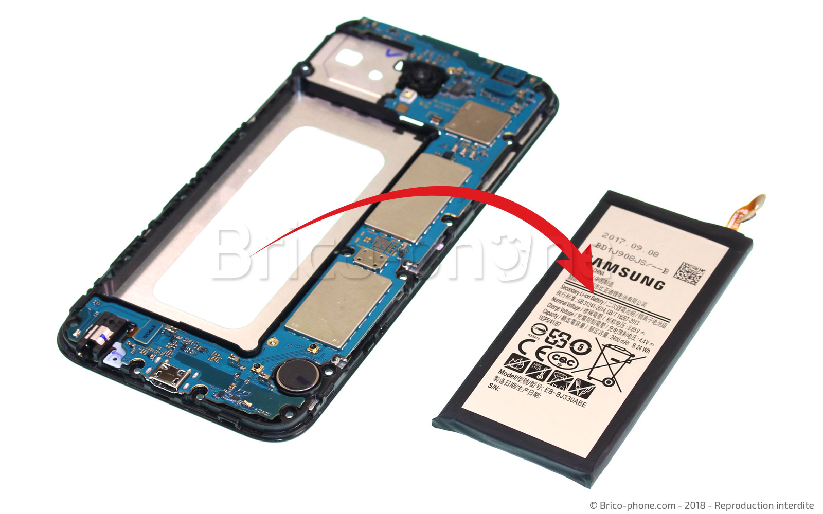 Changement de batterie sur Galaxy J3 2017 photo 3
