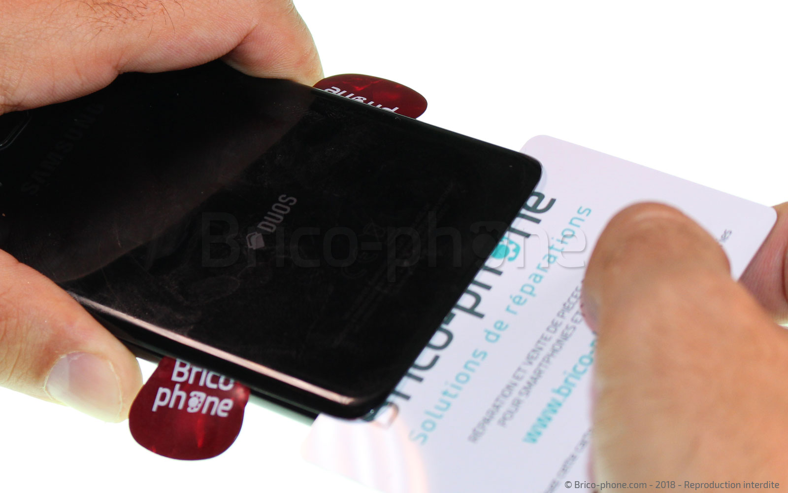 Changement d'écran (vitre+LCD) sur Galaxy A8 2018 photo 3