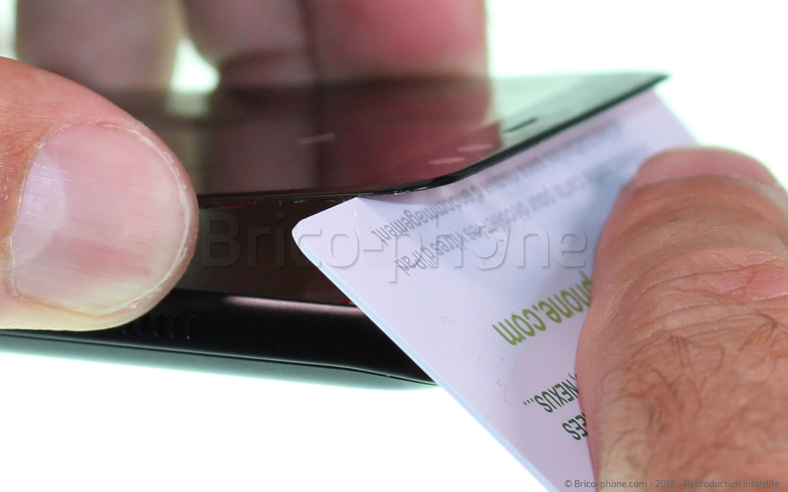 Changement d'écran (vitre+LCD) sur Galaxy A8 2018 photo 1