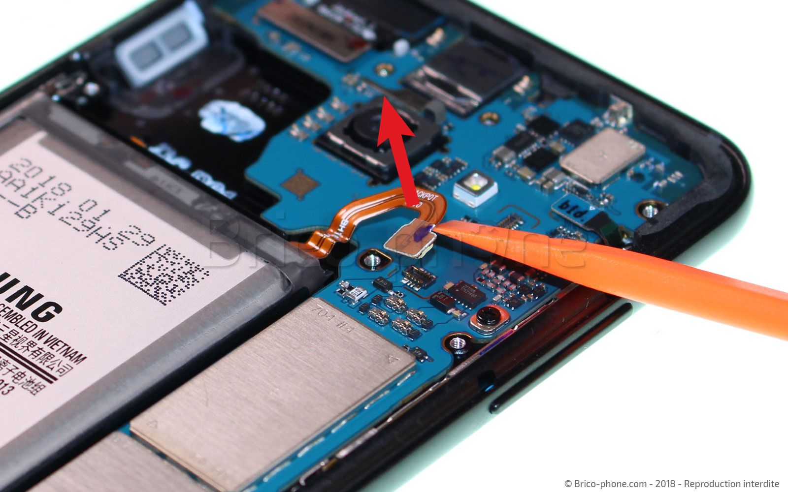 Changement de batterie sur Galaxy A8 2018 photo 1