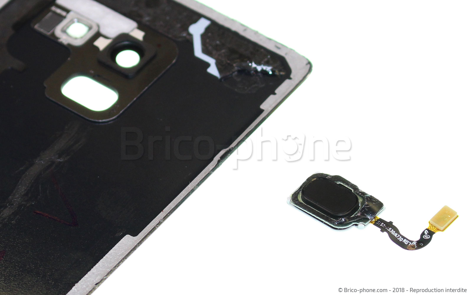 Changement de vitre arrière sur Galaxy A8 2018 photo 4