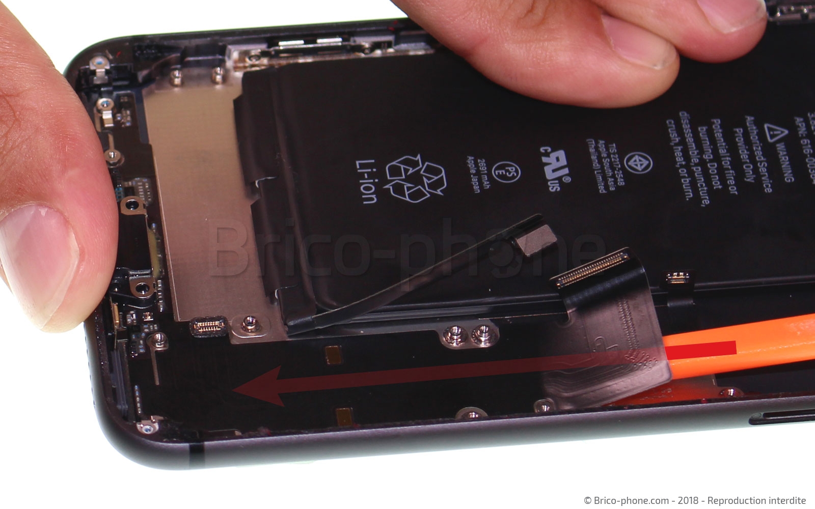 Changement du connecteur de charge sur iPhone 8 Plus photo 1