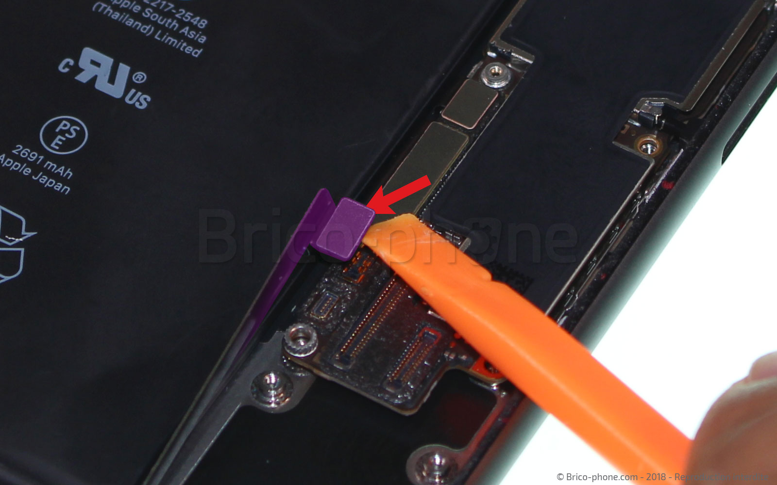 Changement de nappe power et volume sur iPhone 8 Plus photo 1