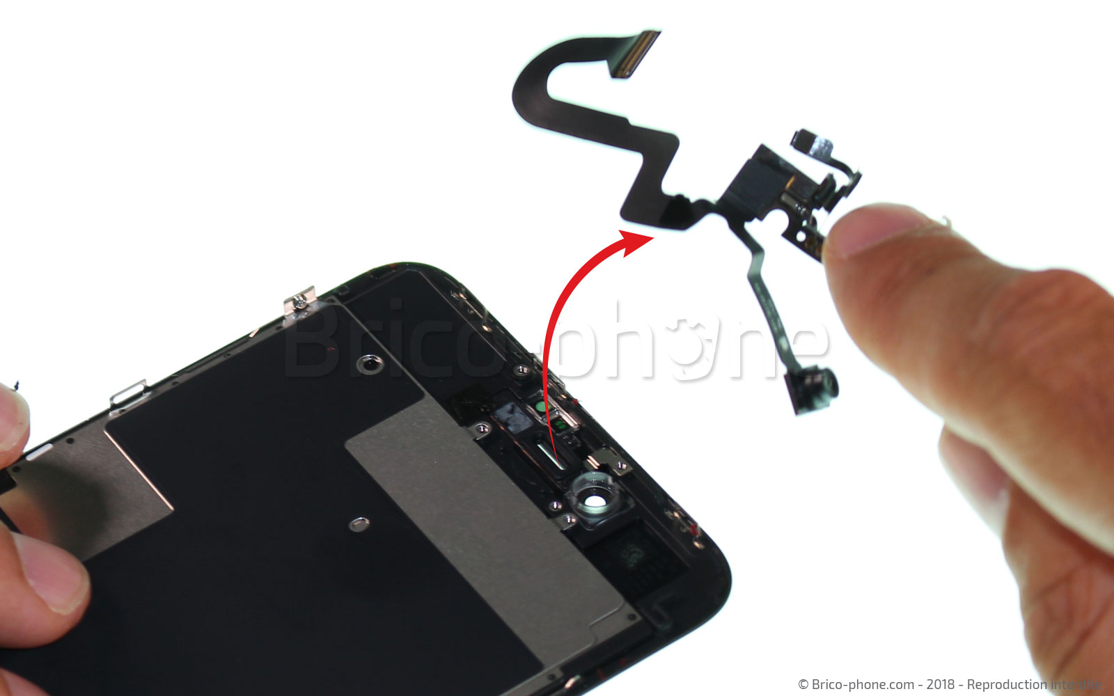 Changement de caméra avant Facetime sur iPhone 8 Plus photo 3