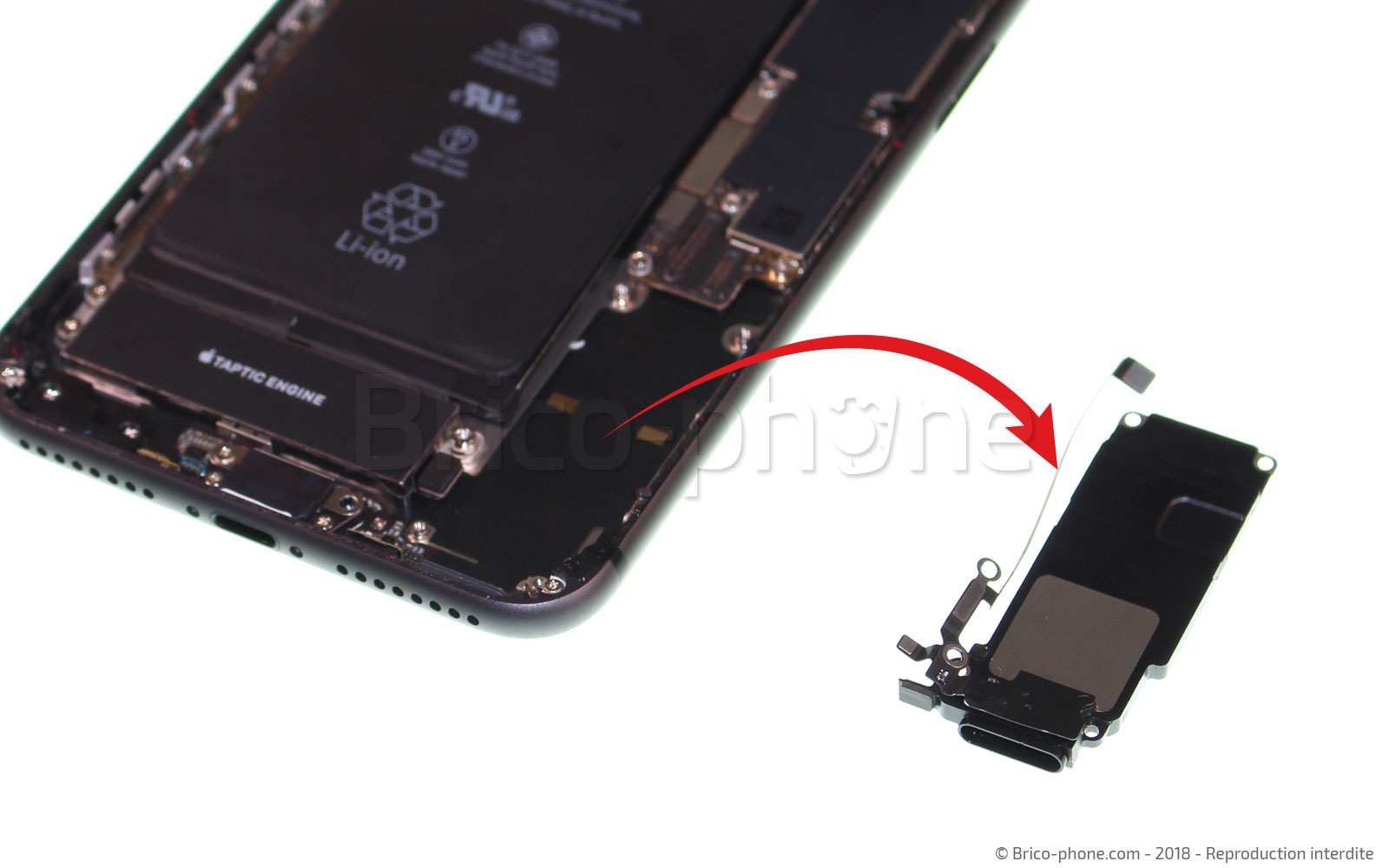 Changement de haut-parleur externe sur iPhone 8 Plus photo 3