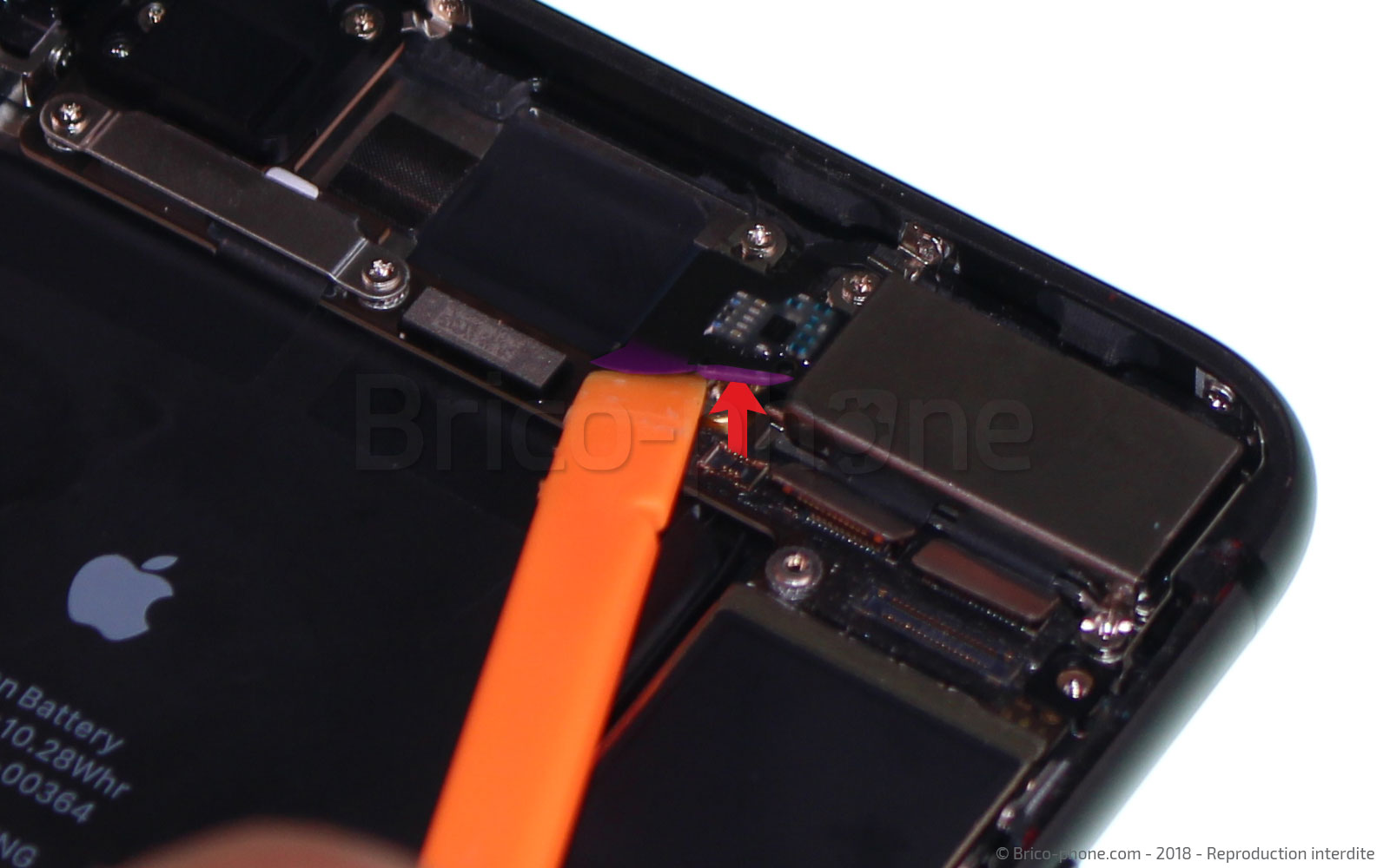 Désoxydation de la carte mère sur iPhone 8 Plus photo 2