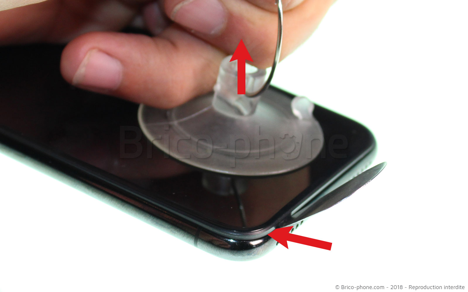 Changement d'écran vitre+OLED complet sans éléments prémontés sur iPhone X photo 3