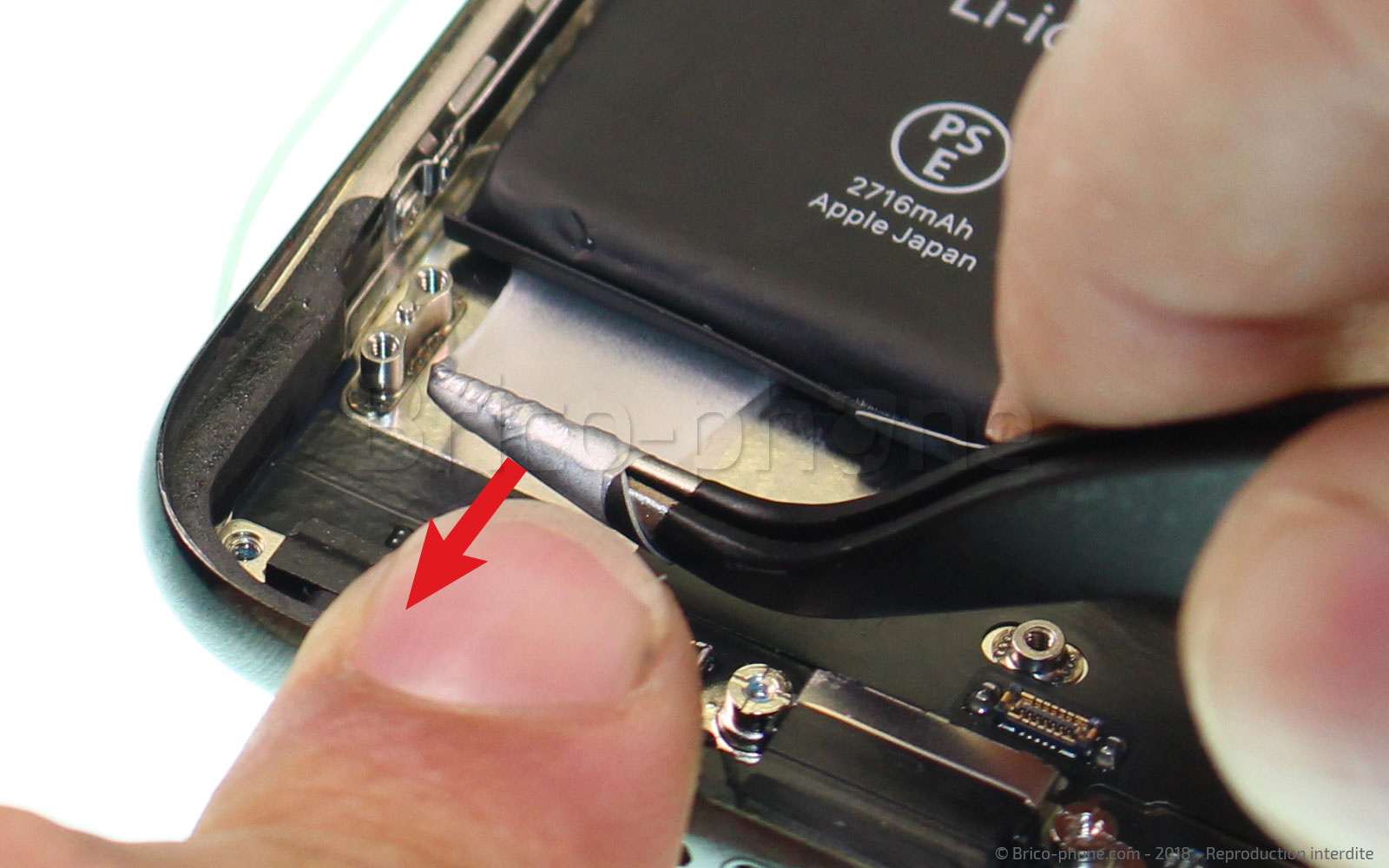 Changement du connecteur de charge sur iPhone X photo 3