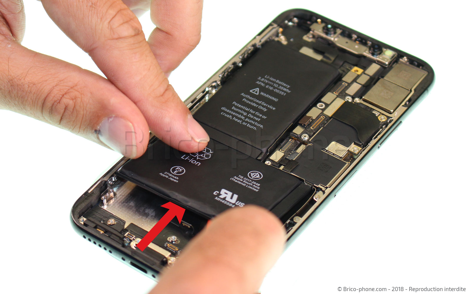 Changement du connecteur de charge sur iPhone X photo 1