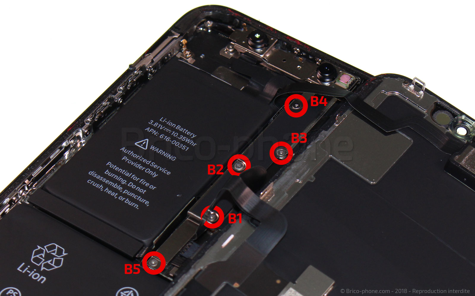 Changement du connecteur de charge sur iPhone X photo 1