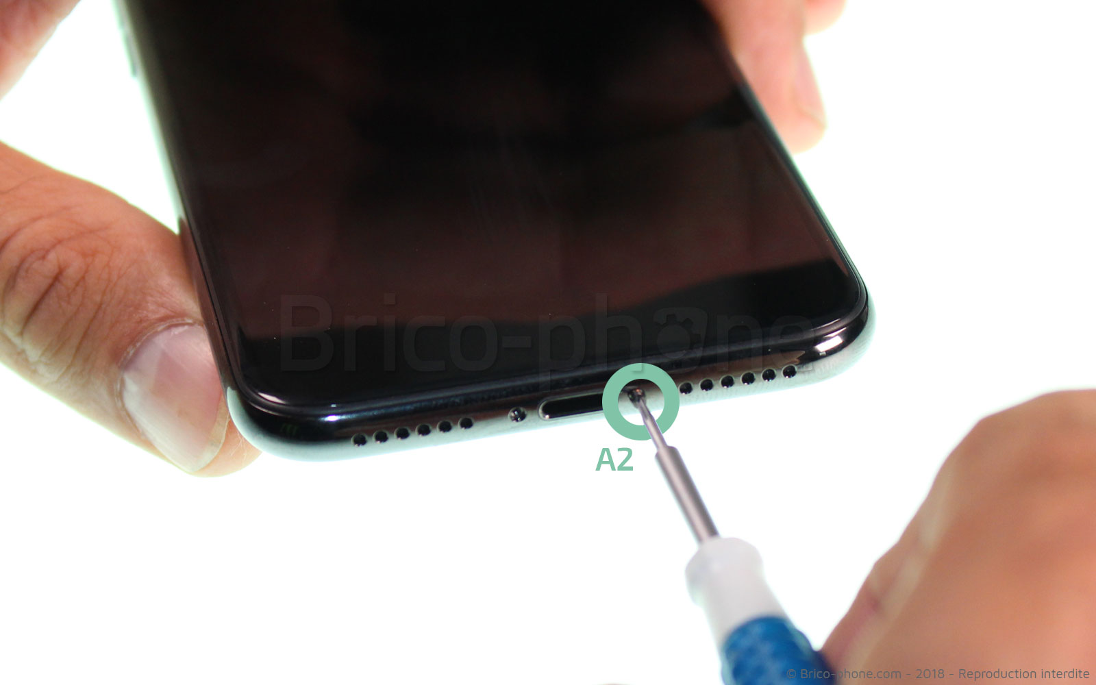 Changement du connecteur de charge sur iPhone X photo 2