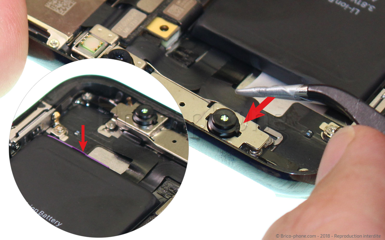 Changement du connecteur de charge sur iPhone X photo 4