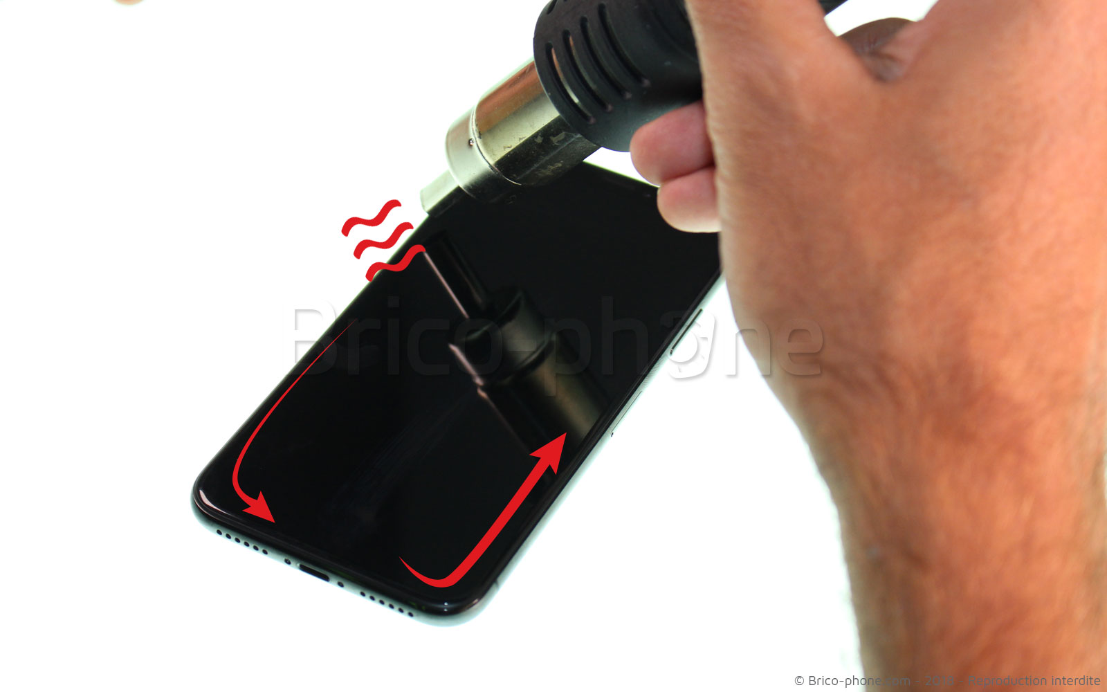 Changement de nappe du haut-parleur interne sur iPhone X photo 1