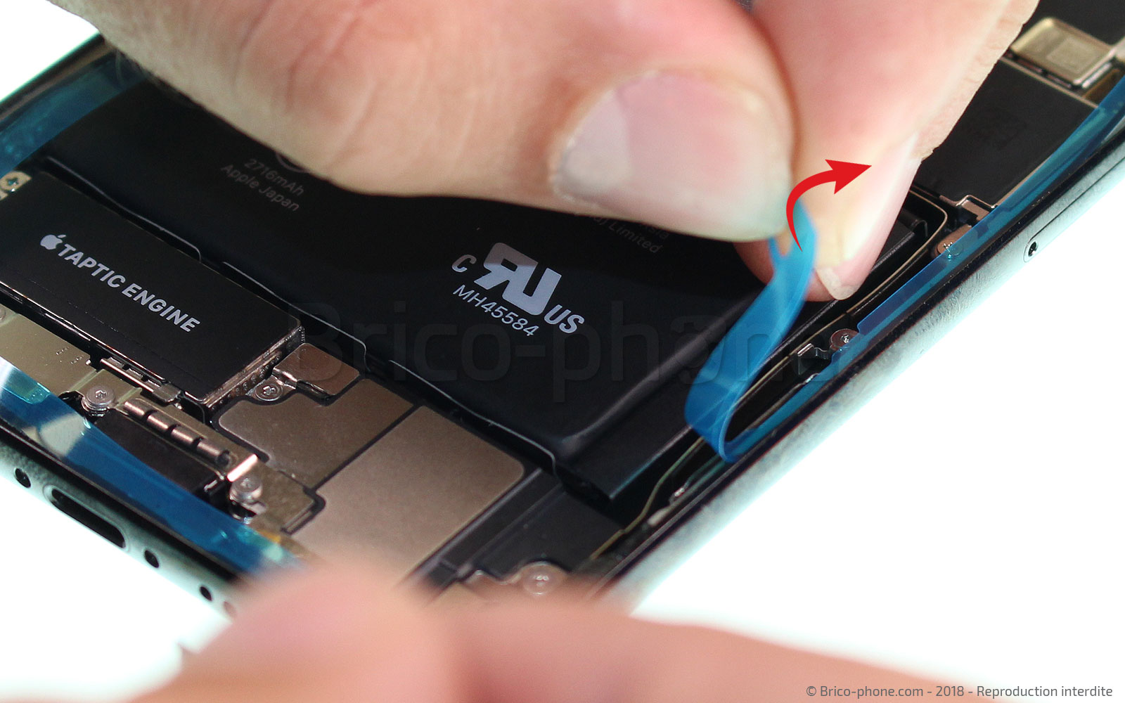 Changement du vibreur Taptic Engine sur iPhone X photo 4