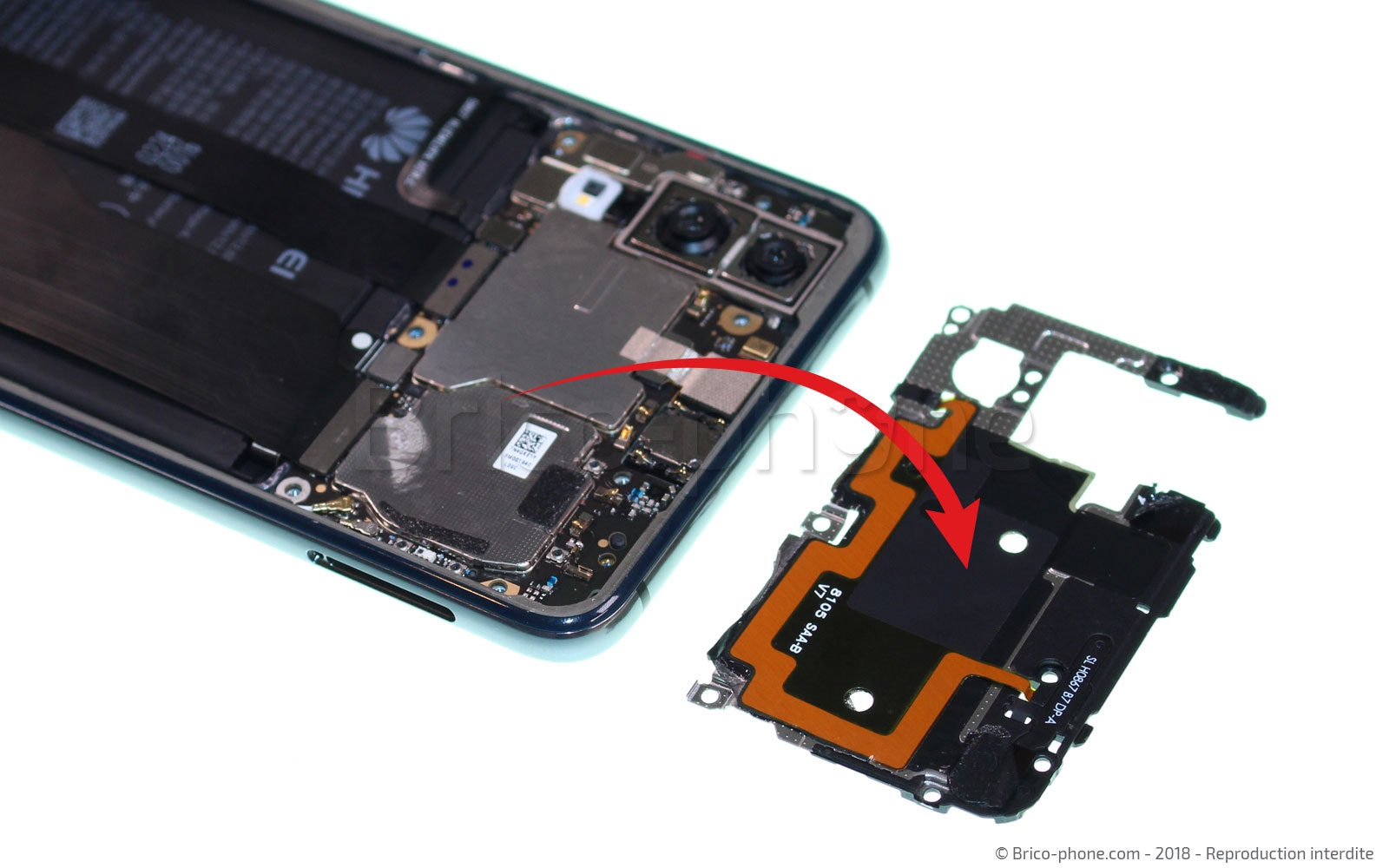 Changement de batterie sur P20 photo 4