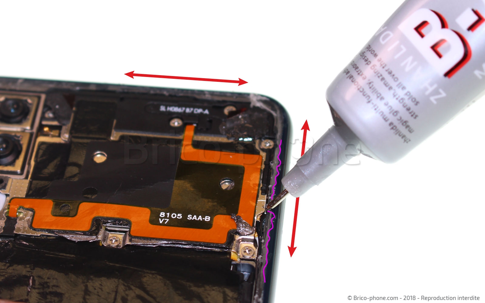 Changement de batterie sur P20 photo 3