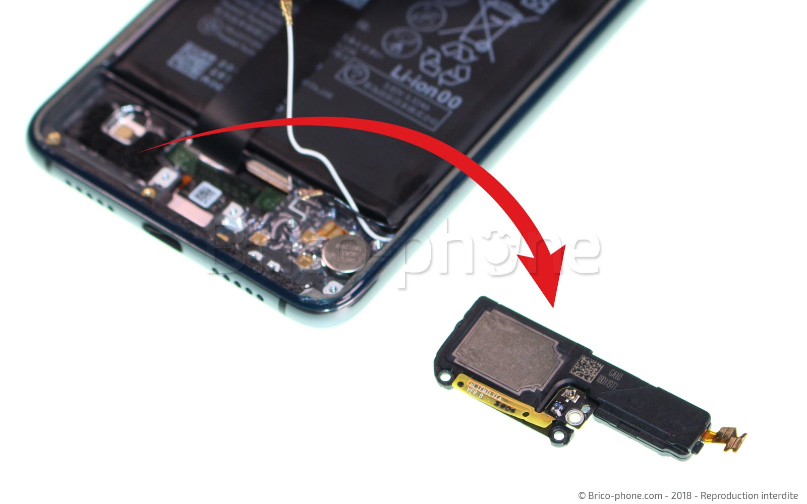 Changement du haut-parleur externe sur P20 photo 4