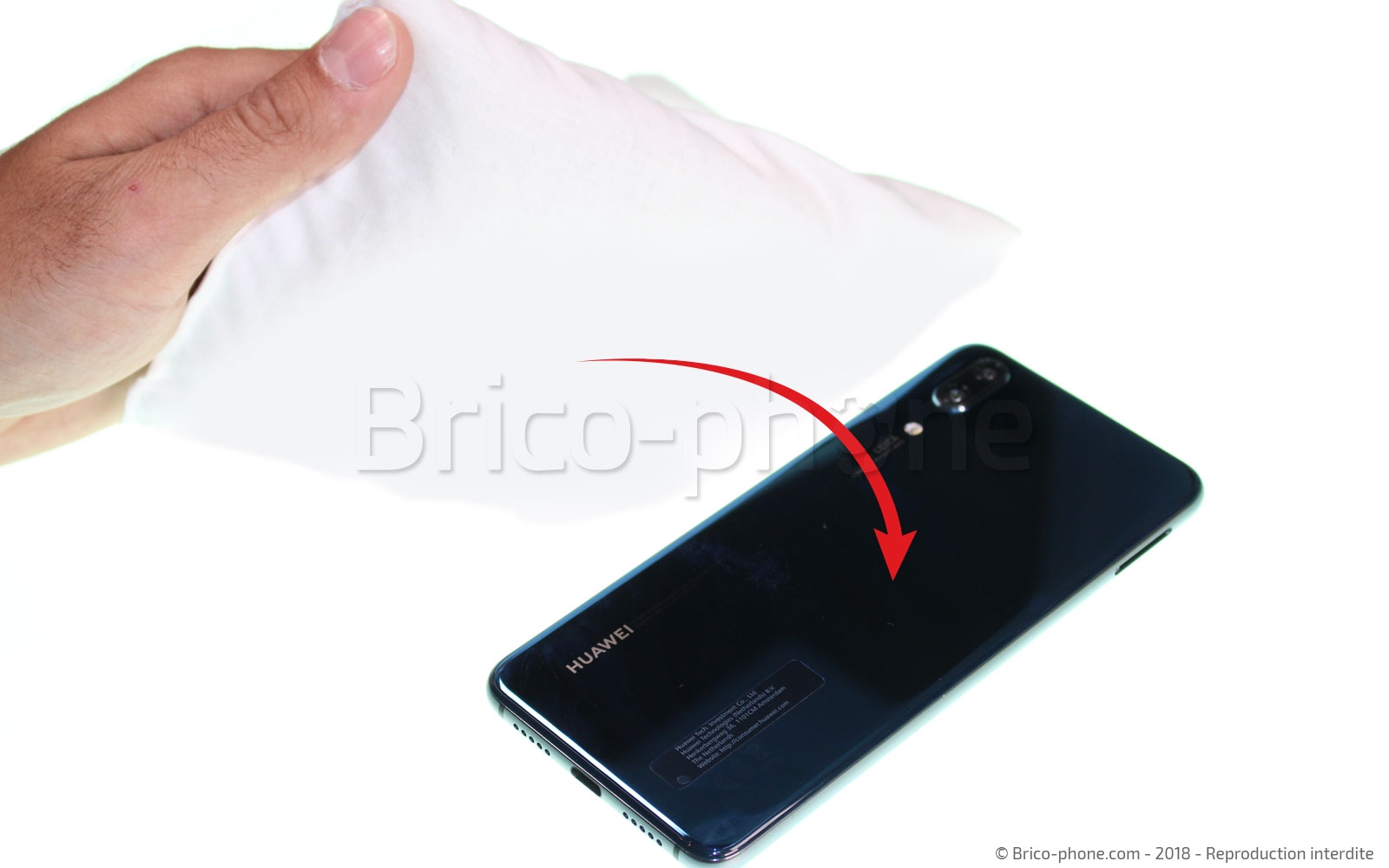 Changement d'écran (vitre+LCD) sur P20 photo 1