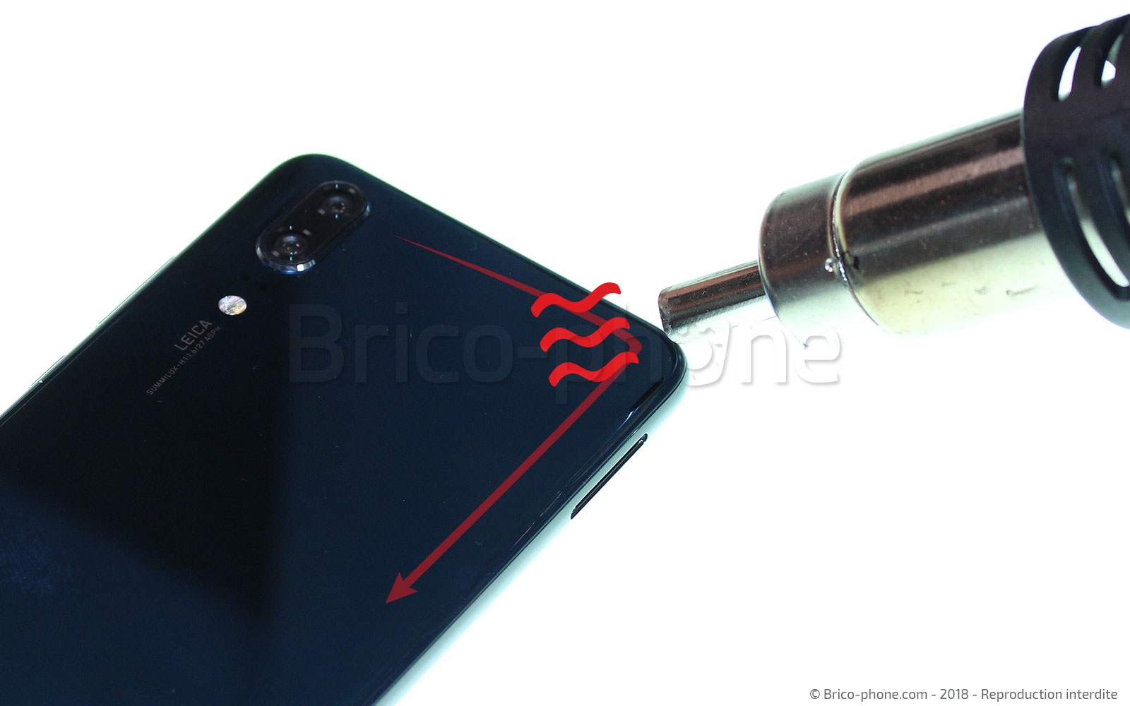 Changement d'écran (vitre+LCD) sur P20 photo 4