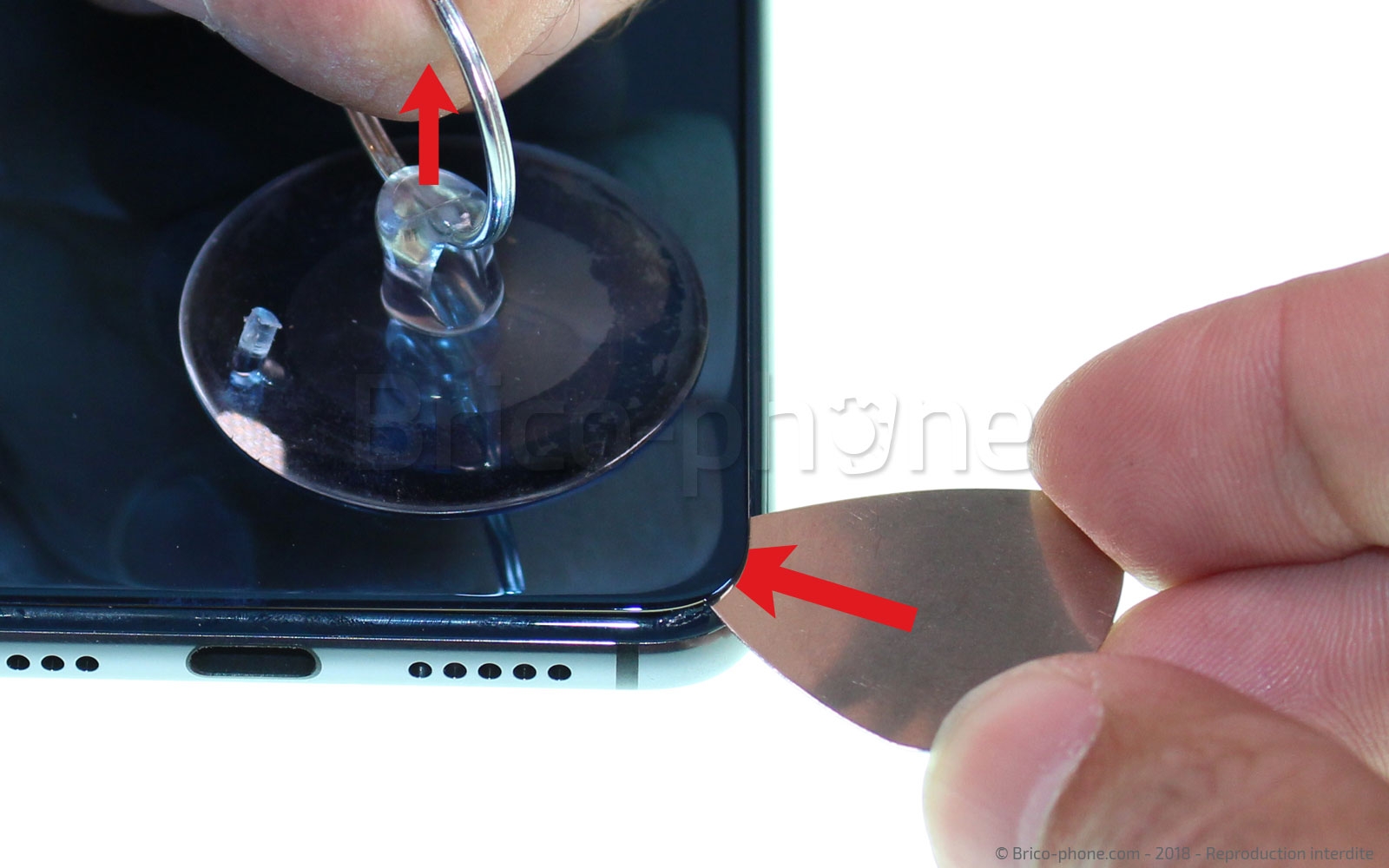 Changement d'écran (vitre+LCD) sur P20 photo 3