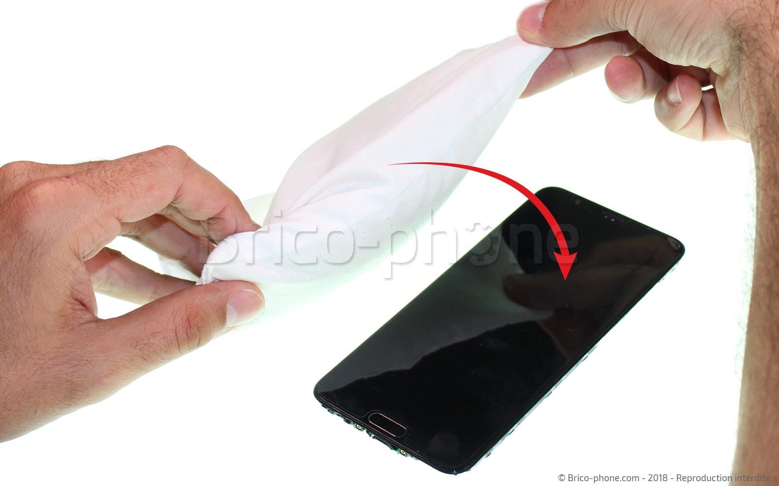 Changement d'écran (vitre+LCD) sur Honor View 10 photo 1