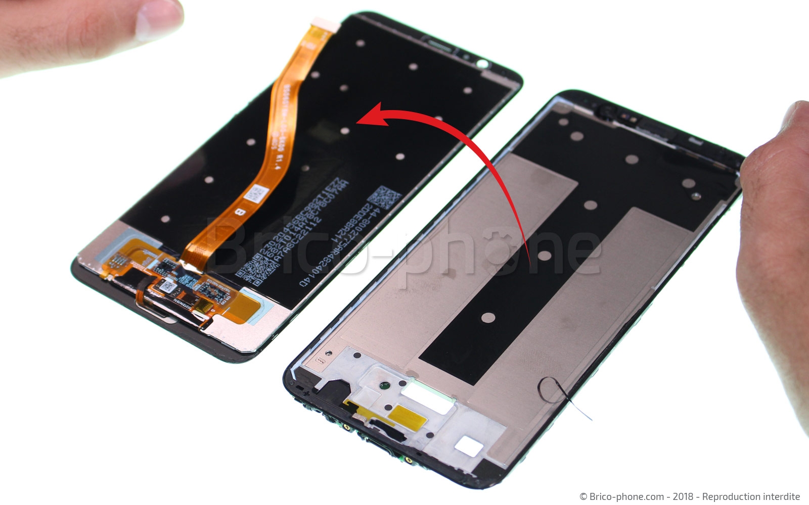 Changement d'écran (vitre+LCD) sur Honor View 10 photo 3