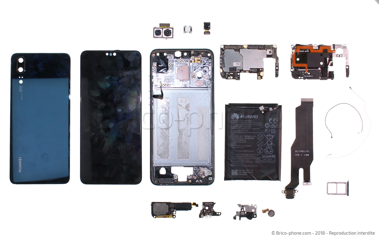 Démontage complet sur P20 photo 1