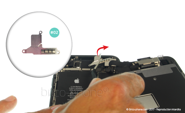 Changement d'écran (vitre+LCD) sans éléments prémontés sur iPhone 8 photo 3