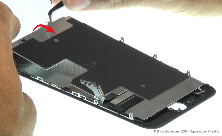 Changement d'écran (vitre+LCD) sans éléments prémontés sur iPhone 8 photo 3