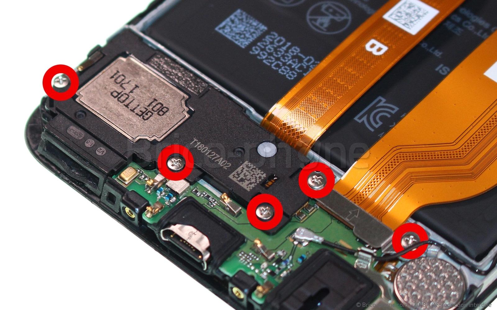 Changement du vibreur sur Honor View 10 photo 1