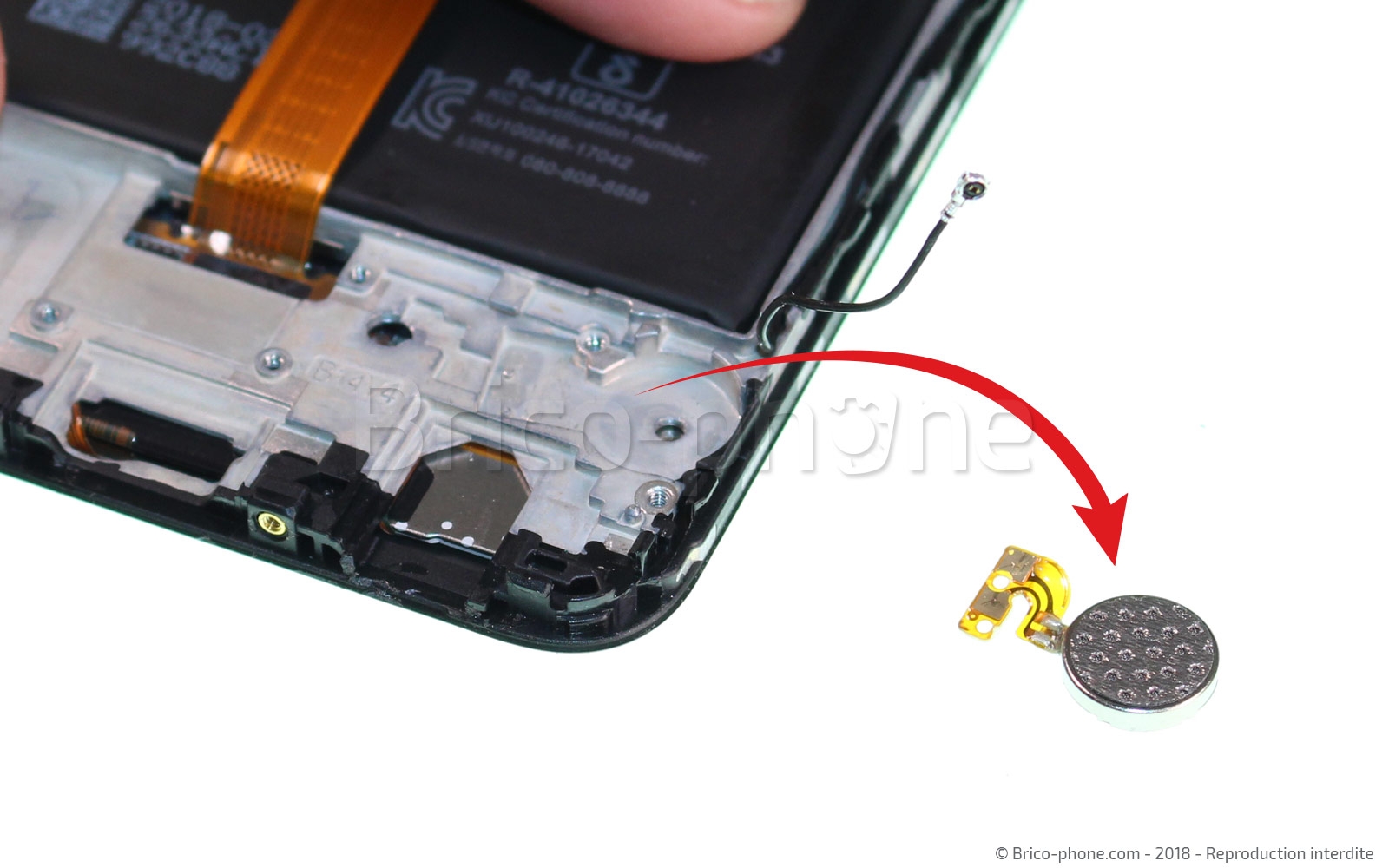 Changement du vibreur sur Honor View 10 photo 3