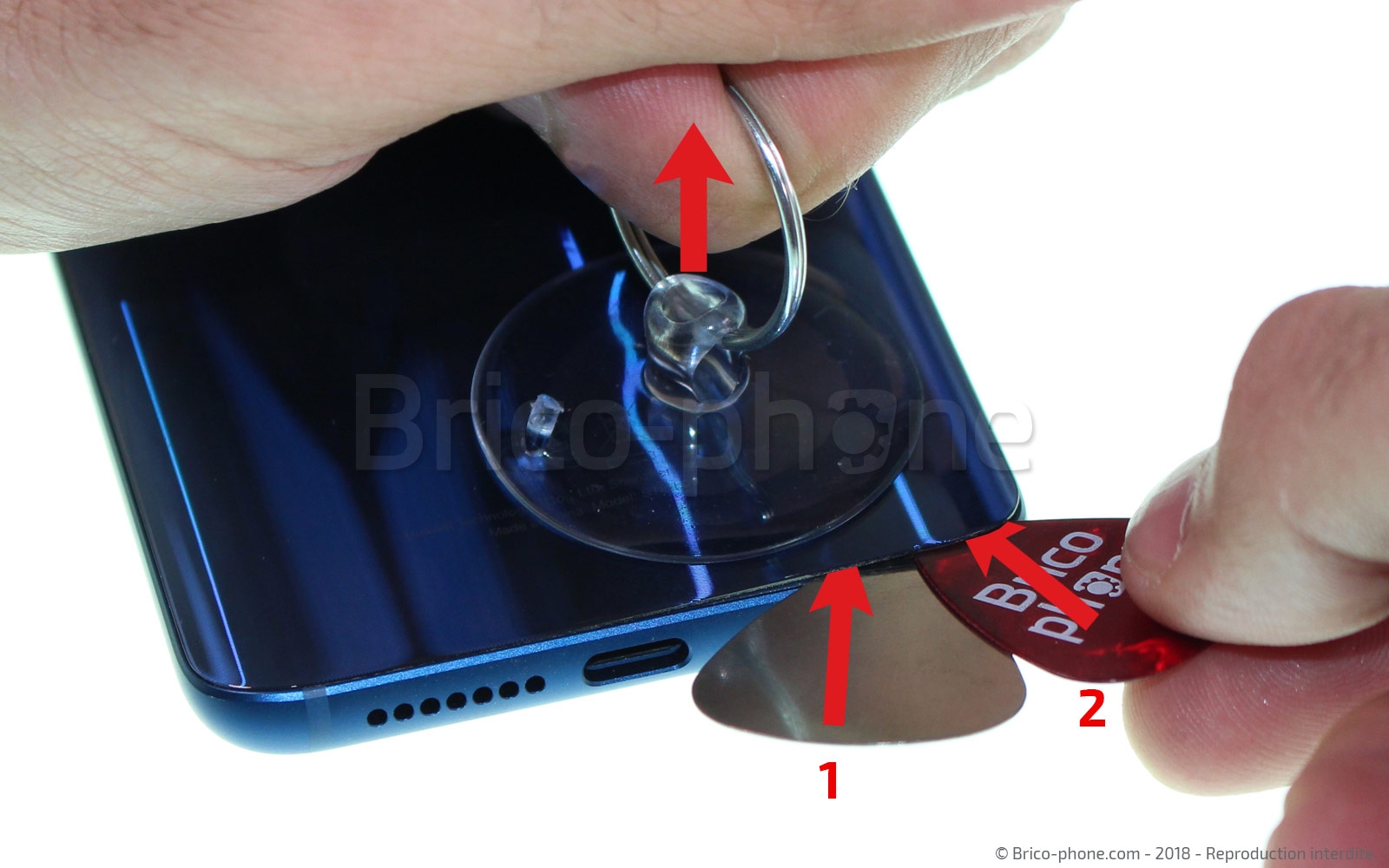 Changement de vitre arrière sur Honor 9 photo 2